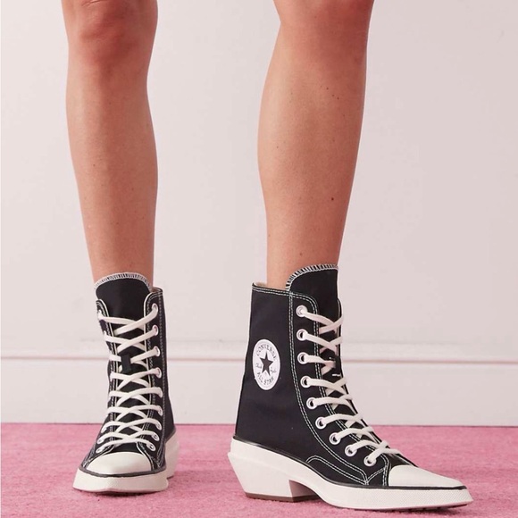 Converse chuck 70 de luxe cowboy boots in black - Picture 3 of 15